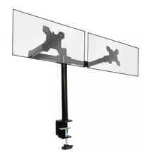 Load image into Gallery viewer, Fully Adjustable Dual  Arm Double Monitor Mount Desk Stand