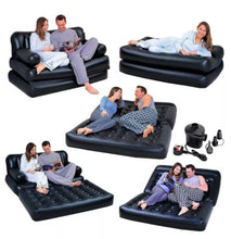 Load image into Gallery viewer, Inflatable Double Sofa Air Bed with Electric Pump