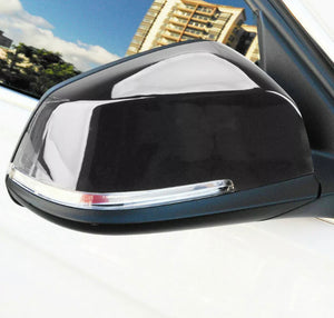 2 x Black Gloss Wing Mirror Covers for BMW All Models  • New Valu2u • Free Delivery