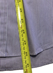 Ralph Lauren Mens Shirt 15.5” Medium NEW with Tag Purple and White Striped