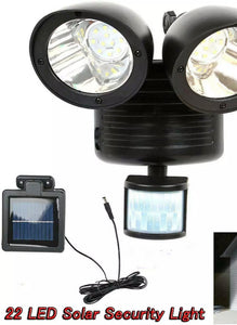 New 22 LED Security Detector Solar Spot Light Motion Sensor Outdoor Floodlight Lamp