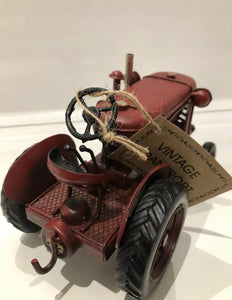 Tin Vintage Model Massey Ferguson Style Tractor Ornament Gift Farm • NEW valu2U • FREE DELIVERY