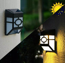 Load image into Gallery viewer, 4 x Solar Powered Compact Fence Wall Lights LED Outdoor