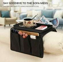 Load image into Gallery viewer, 5 Pockets Sofa Arm Rest TV Remote Control Tidy Organizer Holder Chair Couch Bag