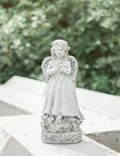 Load image into Gallery viewer, Guardian Angel Ornament Stone Effect Resin Fairy Garden Memorial Statue