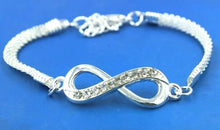 Load image into Gallery viewer, New Silver Infinity Friendship Adjustable Bracelet • New valu2u • Free Delivery