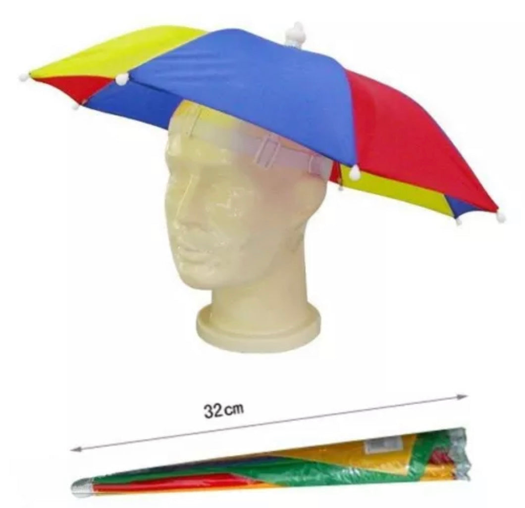 Umbrella Hat Novelty Adult Costume Hat Ladies Mens Multi Colour Hat