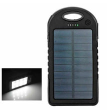 Load image into Gallery viewer, Portable Solar Power Bank Charger Bank Dual USB LED Torch 5000 mAh