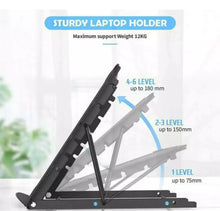 Load image into Gallery viewer, Adjustable Laptop Stand Folding Portable Desktop iPad Holder Office Support Mesh