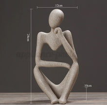 Load image into Gallery viewer, Abstract Ornament Thinker Statue Resin Sculpture