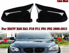 Load image into Gallery viewer, Gloss Black Wing Side Mirror Cover Cap for BMW E60 E61 F10 F11 5 Series Pre-LCI 10 -13