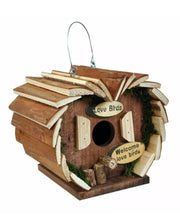 Load image into Gallery viewer, Hanging Wooden Garden Bird Hotel Bird House