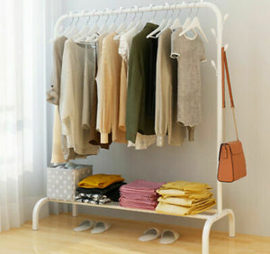 Clothes Rail Rack with Shoe Shelf