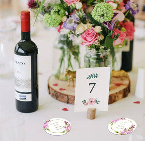 Personalised Coasters Wedding Table Decoration 12 Different Styles Packs of 48 or 96