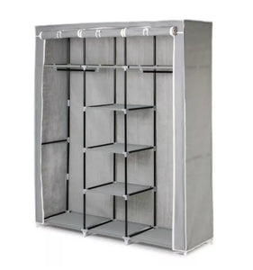 Wardrobe Canvas Clothes Large Cupboard Storage Organiser Shelving • New Valu2u • Free Delivery!