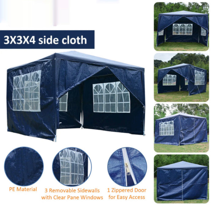 3X3 metre Gazebo with 4 Side Wall Waterproof Marquee Canopy Outdoor Garden Tent