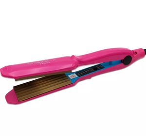 Ceramic Titanium Hair Salon Crimper Crimping Perm Splint Waver Curler Wet/Dry