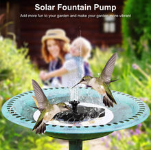 Load image into Gallery viewer, Solar Fountain Pump Water Powered Floating Birdbath Home Pool Garden • NEW valu2U • FREE DELIVERY