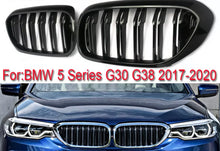 Load image into Gallery viewer, Gloss Black Kidney Grill For BMW G30 G31 5 Series Twin Bar Slate