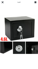 Load image into Gallery viewer, SMALL STEEL SAFE SECURITY MONEY CASH SAFETY LOCK BOX