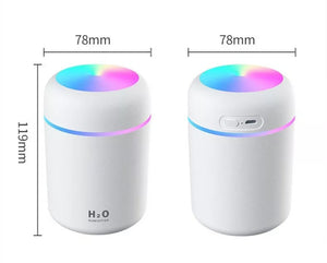 300ml Air Humidifier Led Light USB Ultrasonic Dazzle Cup Diffuser Mist Maker