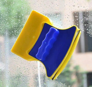 Double Sided Magnetic Glass Wiper Cleaning Brush Sturdy Safe Window Cleaner