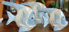 Load image into Gallery viewer, Hand Carved Made Wooden Tropical Angel Fish Set Of 3 Statue Ornaments