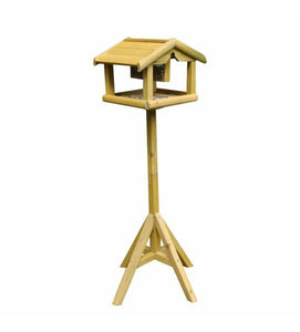 Premium Bird Table With Built in Feeder • Wooden • Free Standing