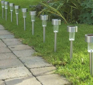 10 x Solar Powered Colour Changing Garden Lights