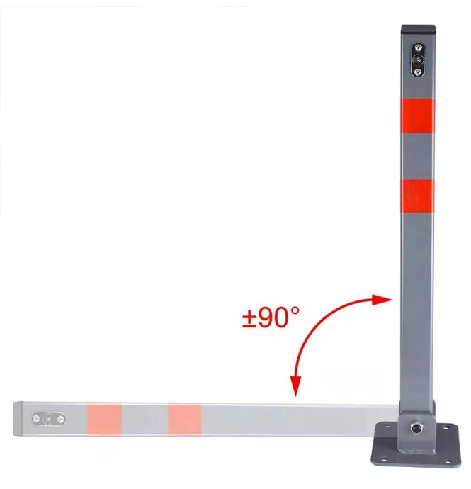 Lockable Parking Barrier Folding Car Park Bollard Security Post 3 Keys