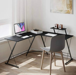 L Shaped Desk Corner Workstation Home Office NEW