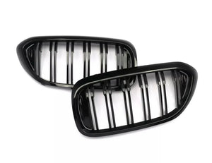 Gloss Black Kidney Grill For BMW G30 G31 5 Series Twin Bar Slate
