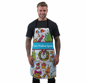Christmas Apron Personalised - Cooking Baking Gift - Add your own Text!