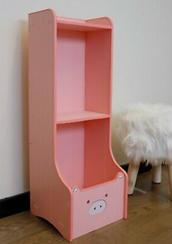 Kids Storage Unit Toy Box Book Shelf for  Nursery Bedroom