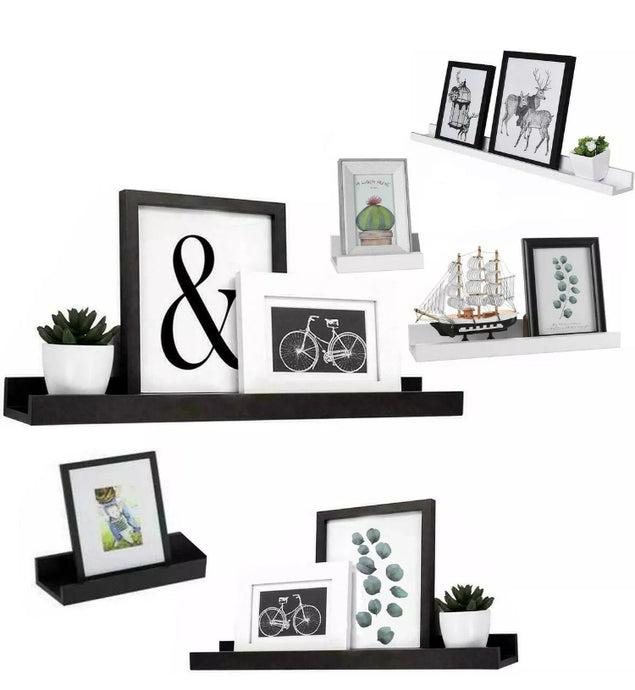 Set of 3 Floating Wall Shelves Picture Ledge • NEW valu2U • FREE DELIVERY