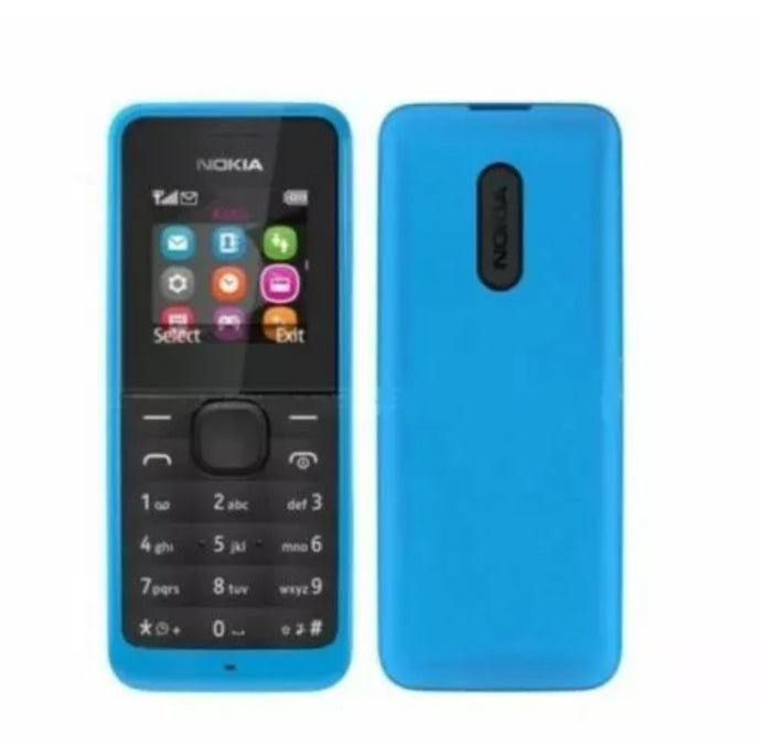 Nokia 105 SIM Free Unlocked Mobile Phone Basic Blue