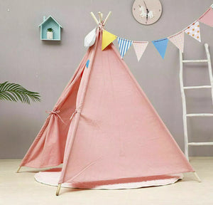 Kids Teepee Tent cotton Canvas Indian Wigwam