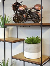 Load image into Gallery viewer, 4 Tier Floating Display Shelf Wooden Effect 5 Unit Retro Style