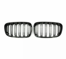 Load image into Gallery viewer, Gloss Black Front Kidney Grilles Grills Double Line For BMW F20 F21 Pre LCI 1 Series 2011-2014