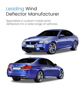 BMW 5 Series F10 2010-2017 4 Door Saloon Wind Deflectors 4pc Edgevisors Tinted