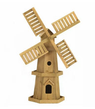 Load image into Gallery viewer, Wooden Windmill Garden Decoration Traditional Ornament Moving Blades 73cm