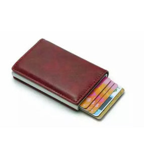 Credit Card Holder Leather RFID Blocking Wallet