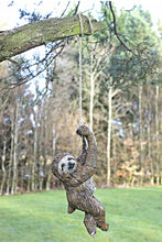 Load image into Gallery viewer, Hanging Sloth On Rope Garden Ornament