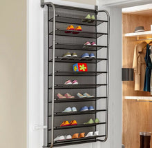Load image into Gallery viewer, 10 TIER 30 PAIR OVER THE DOOR HANGING SHOE RACK SHELF STORAGE HOLDER CABINET • NEW valu2U • FREE DELIVERY