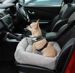 Dog Car Travel Seat Cushion Pet Safety Protector Rear Back Seat Cushion Mat Grey