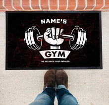 Load image into Gallery viewer, Personalised Gym Door Mat - Doormats for Gyms - Rubber Non Slip - ADD TEXT