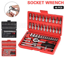 Load image into Gallery viewer, 46PCS Car Ratchet Torque Wrench Kit Hand Tools 1/4-Inch Spanner Socket Set