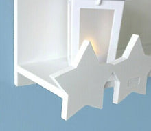 Load image into Gallery viewer, 2x White Floating Star &amp; Moon Shelves Nursery Shelf Storage Kids Bedroom Wall