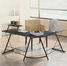 Load image into Gallery viewer, Corner L Shaped Desk Computer Gaming Laptop Table Workstation Home Office