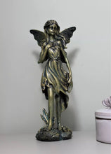 Load image into Gallery viewer, Large Bronze effect Garden Angel Statue Ornament